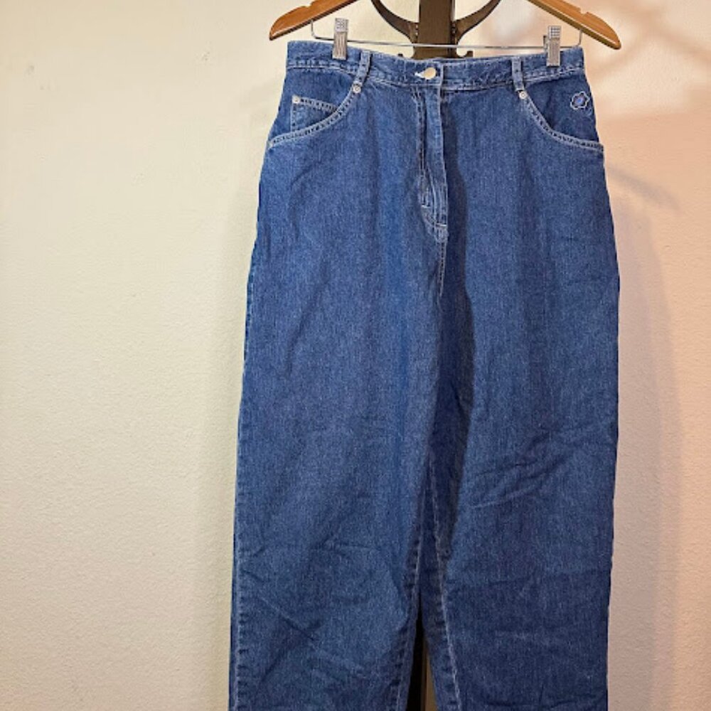 Disney Store Embroidery Women's Jeans Size M Mickey Minnie